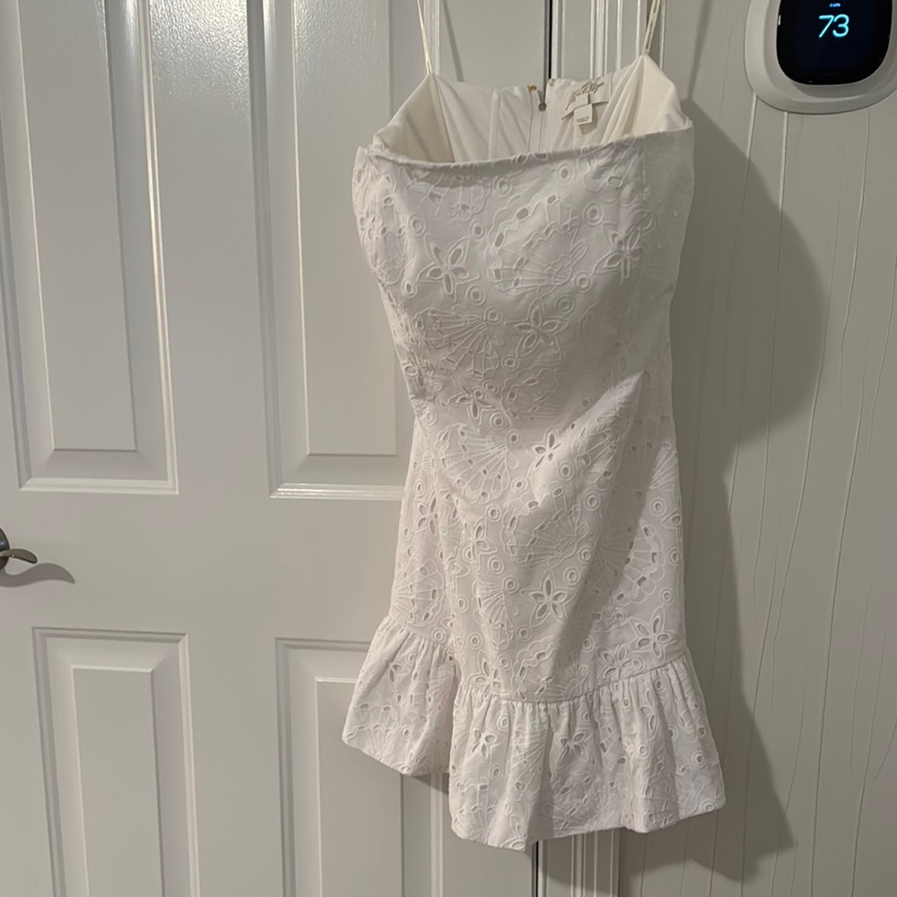 Lilly Pulitzer White Strapless Dress